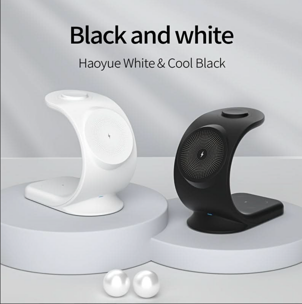 3-in-1 Wireless USB Charging Station